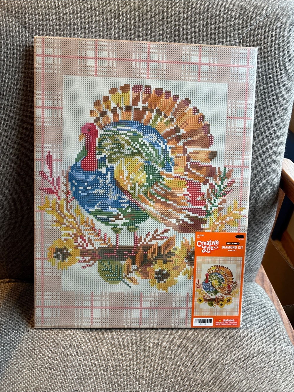 Turkey Mosaic Decor Diamond Art - Multicolor Thanksgiving Fall